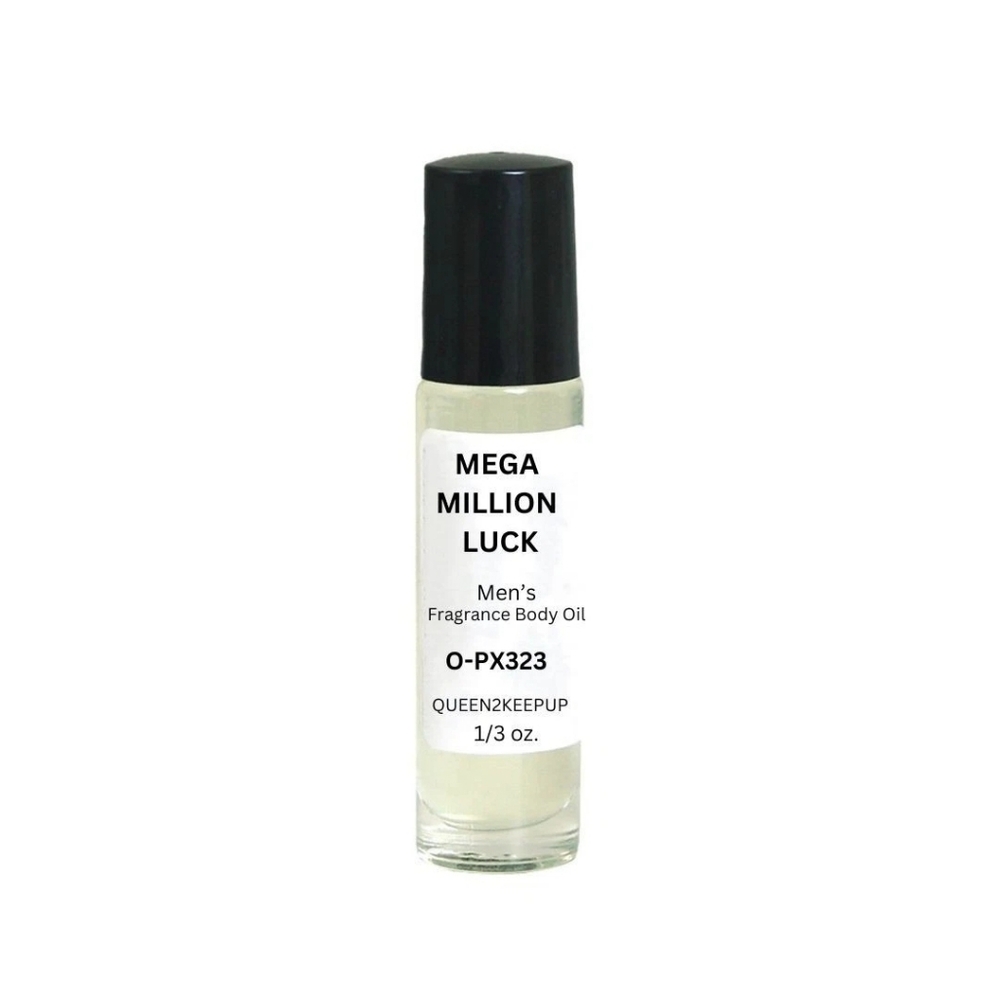 Mega Million Luck (Men) Body Oil 10 ml Fragrance Pure Uncut 1/3 oz Roll-On Scent